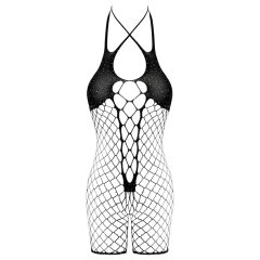 Cottelli - Black Mesh Open-Body Lingerie (S-L)