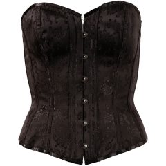 Cottelli - embroidered party corset (black)