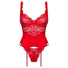 Obsessive Amor Cherris - lace set with garter belt (red)