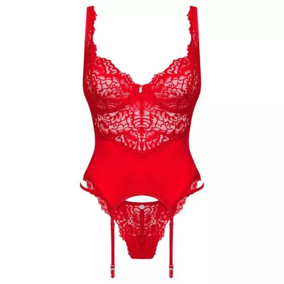 Obsessive Amor Cherris - Lace Garter Set (Red)