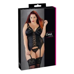 Cottelli Plus Size - Versatile Garter Top (Black)