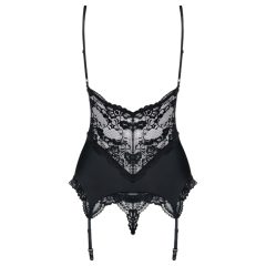 Obsessive 810-COR-1 - Black Lace Garter Set
