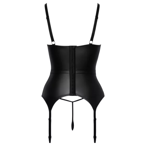 Abierta Fina - Uplift Top with Garter (Black) - L