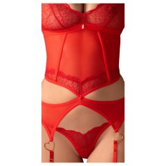 Obsessive Cupide Desire - Sheer Lace Top Set (Red)