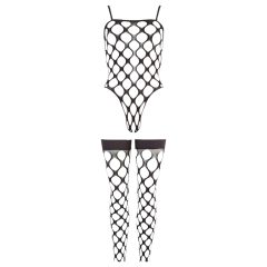 NO:XQSE - Black Fishnet Sexy Set (S-L)