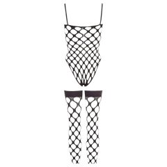 NO:XQSE - Black Fishnet Sexy Set (S-L)
