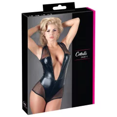 Cottelli - Shimmering Mesh Bodysuit (Black)