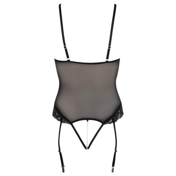 Cottelli Bondage - Black Metal Ring Body & Wrist Cuffs - M