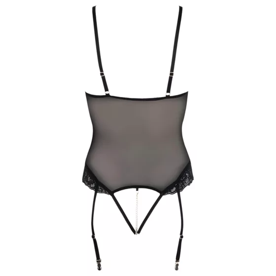 Cottelli Bondage - Black Metal Ring Body & Wrist Cuffs - L