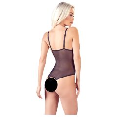 Cottelli - Lacy, Beaded Open Body (Black)