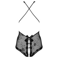 Obsessive Fiorenta - beaded, open lace body (black)