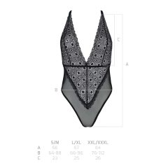 Zinnia Lace Bodysuit - Black