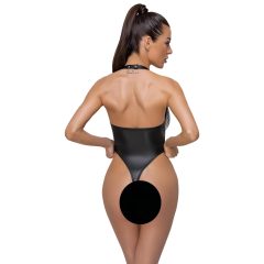 Cottelli Party - Glossy Halterneck Bodysuit (Black)