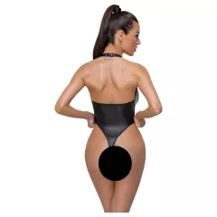 Cottelli Party - Glossy Halterneck Bodysuit (Black)
