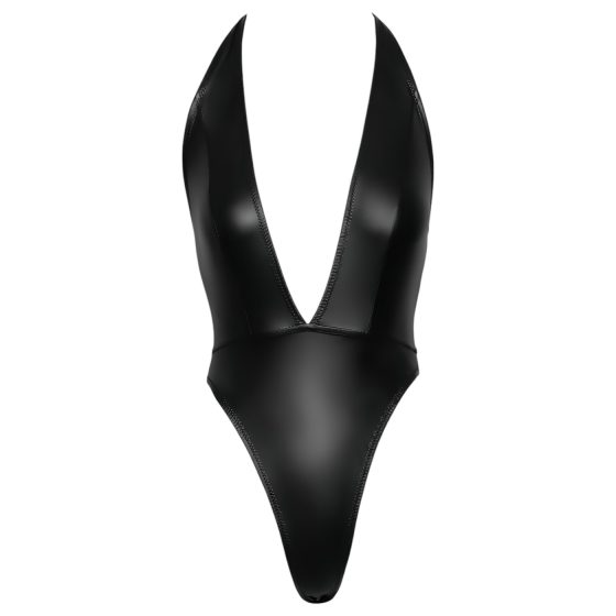 Cottelli Party - Shiny Halter Neck Bodysuit (Black)