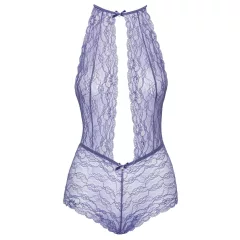 Kissable - Halter Lace Bodysuit (Purple) - L/XL