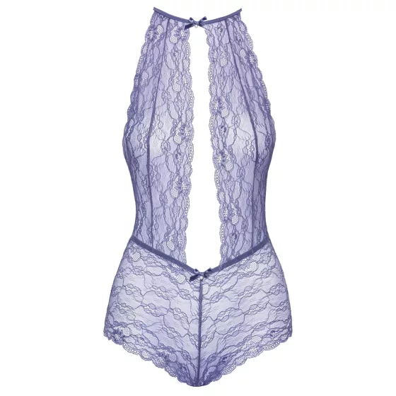 Kissable - Halter Lace Bodysuit (Purple) - L/XL