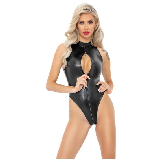 Noir - Black Snake Print Bodysuit