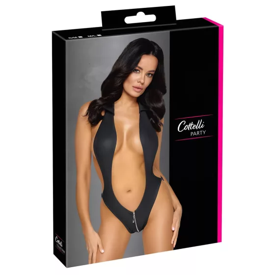 Cottelli Party - Black Collar Bodysuit - M/L