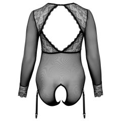 Cottelli Curves - Sheer Bodysuit (Black)