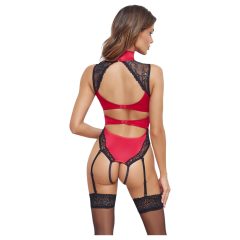 Cottelli - Lace Halter Neck Bodysuit (Red)