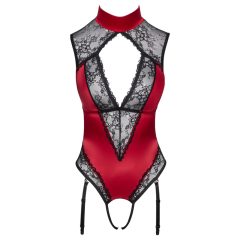 Cottelli - Lace Halter Neck Bodysuit (Red)