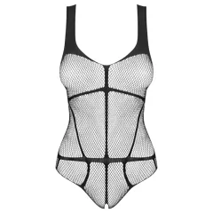   Obsessive B336 - Sheer, Open Net Bodysuit (Black) - Sizes S-L