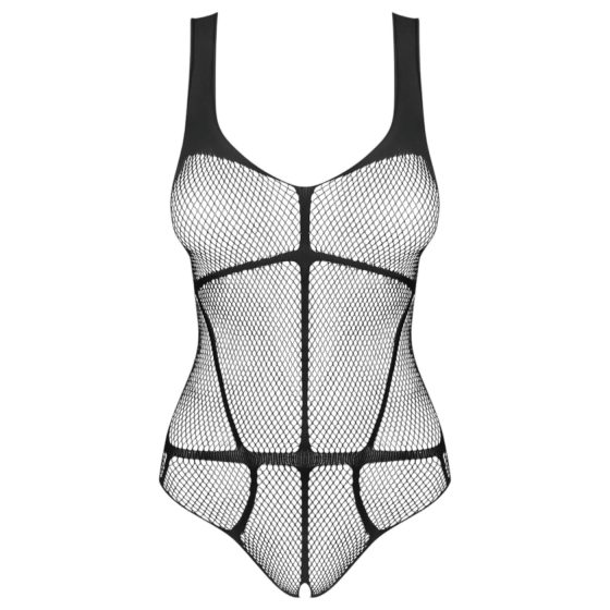 Obsessive B336 - Sheer, Open Net Bodysuit (Black) - Sizes S-L