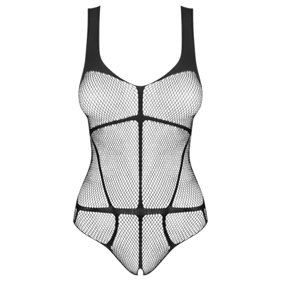Obsessive B336 - Sheer, Open Net Bodysuit (Black) - Sizes S-L