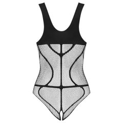   Obsessive B336 - Sheer, Open Net Bodysuit (Black) - Sizes S-L