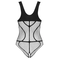   Obsessive B336 - Sheer, Open Net Bodysuit (Black) - Sizes S-L