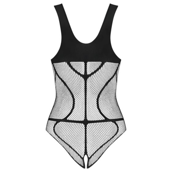 Obsessive B336 - Sheer, Open Net Bodysuit (Black) - Sizes S-L