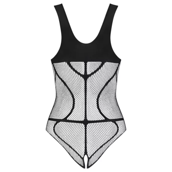 Obsessive B336 - Sheer, Open Net Bodysuit (Black) - Sizes S-L