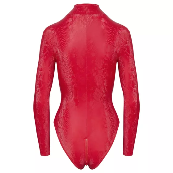 Cottelli - Red Snake Print Bodysuit - L