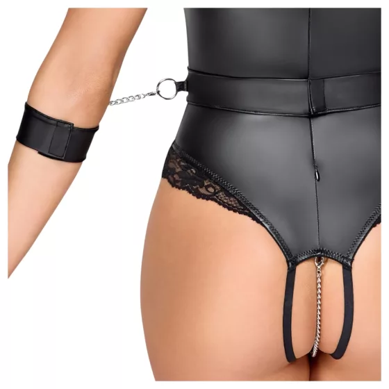 Cottelli Bondage - Open-Bust Tease Body (Black) - M