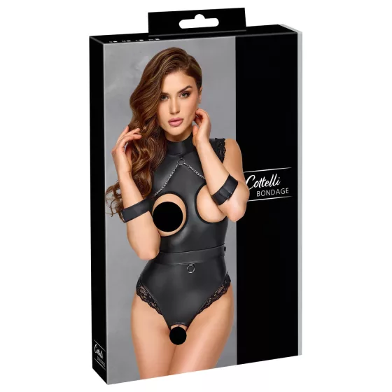 Cottelli Bondage - Open-Bust Tease Body (Black) - M