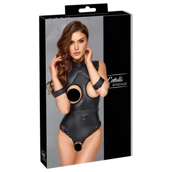 Cottelli Bondage - Open-Bust Tease Body (Black) - L