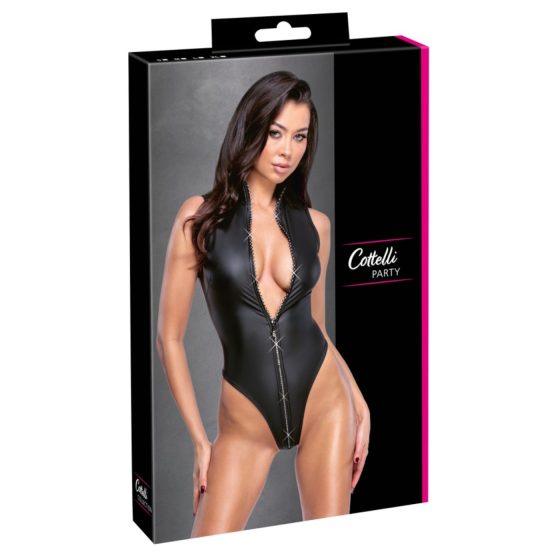 Cottelli - shiny-effect bodysuit (black)