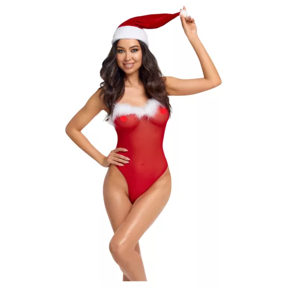 Cottelli - Christmas Bodysuit Set (Red)