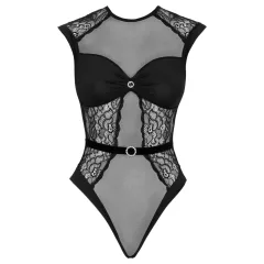 Cottelli - Sheer Lace Bodysuit (Black) - L/XL