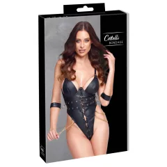 Cottelli - chained bondage bodysuit (black)