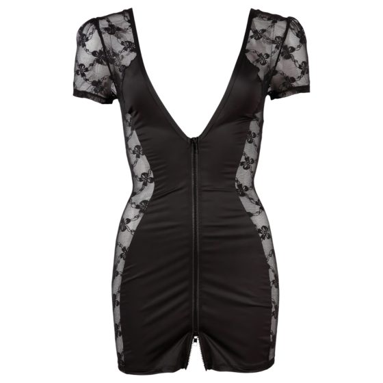 Cottelli - Black Lace Bow Dress