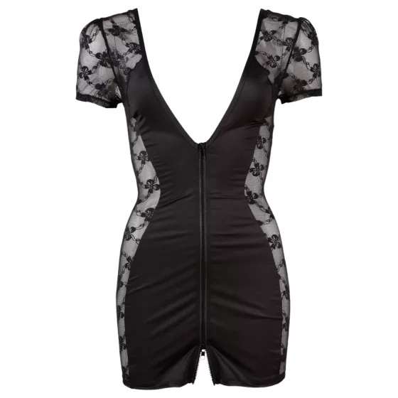 Cottelli - Black Lace Bow Dress - XL