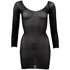 NO:XQSE - Sheer Long-Sleeve Bodysuit in Black (S-L)