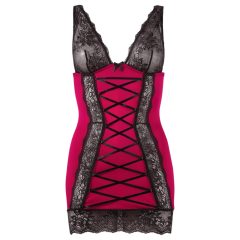 Cottelli - Exclusive Lace-Up Dress (Red)