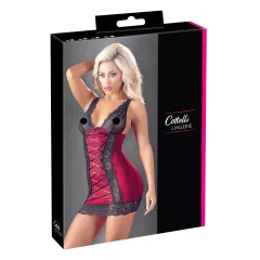 Cottelli - Exclusive Lace-Up Dress (Red) - XL
