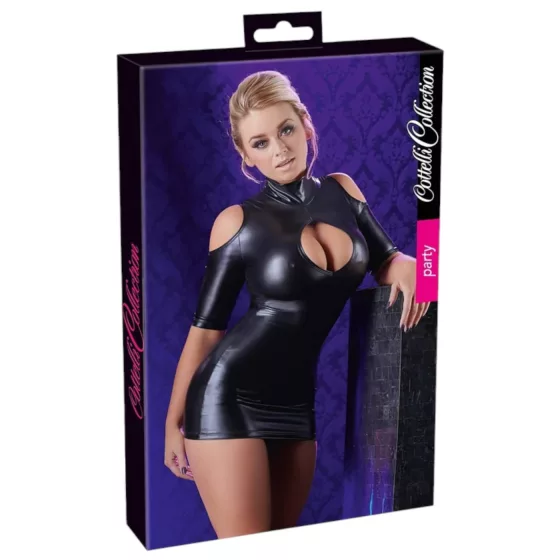 Cottelli - Black Cold Shoulder Party Dress - L