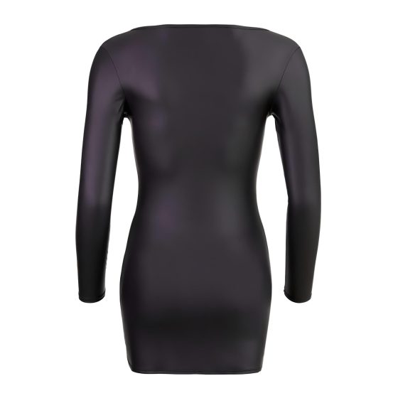 Cottelli - Black Party Dress with Rhinestone Zipper