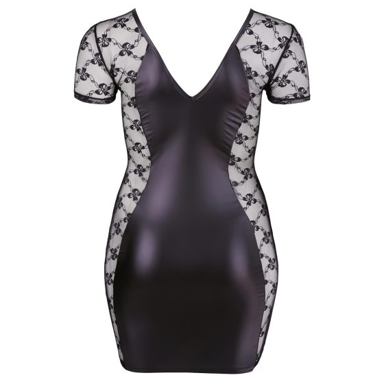 Cottelli Plus Size - Bow Lace Combination Dress (Black)