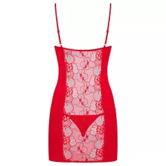 Obsessive Heartina - Red Nightdress & Thong Set